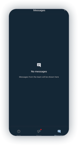 Pantalla móvil de soporte de MexiWin con canales de contacto y redes sociales